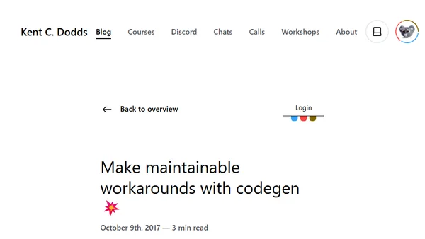 Make maintainable workarounds with codegen 💥