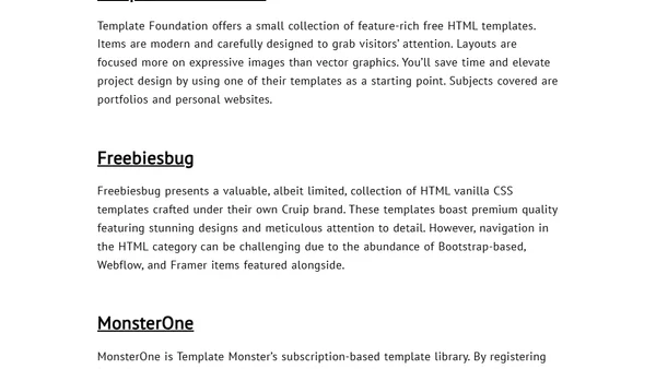 Best Websites To Get HTML/CSS Templates