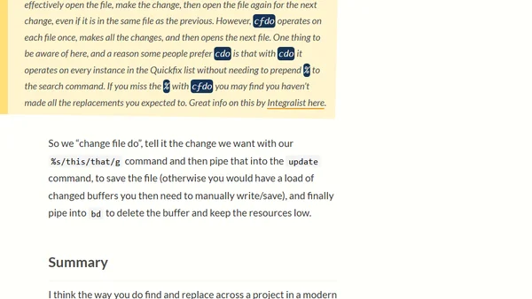 Neovim – how to do project-wide find and replace?