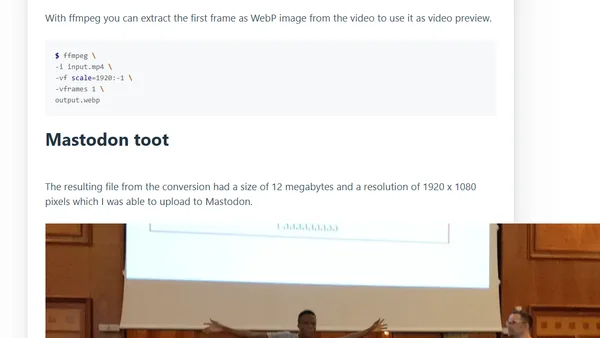 Resize a video with FFmpeg for Mastodon