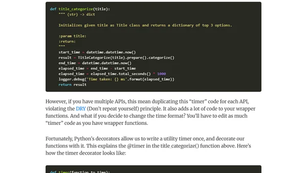 Product Categorization API Part 3: Creating an API