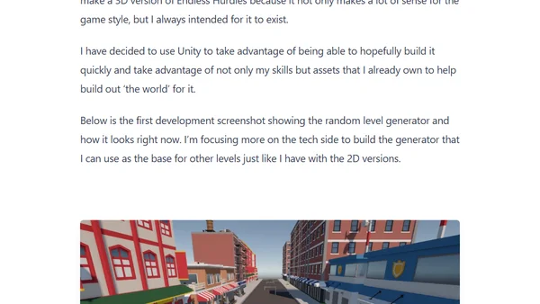 The next game in development