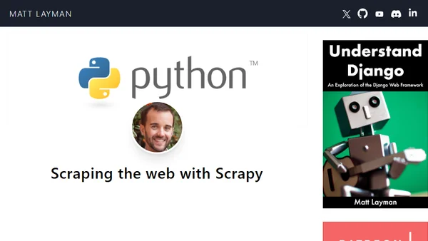 Scraping the web with Scrapy