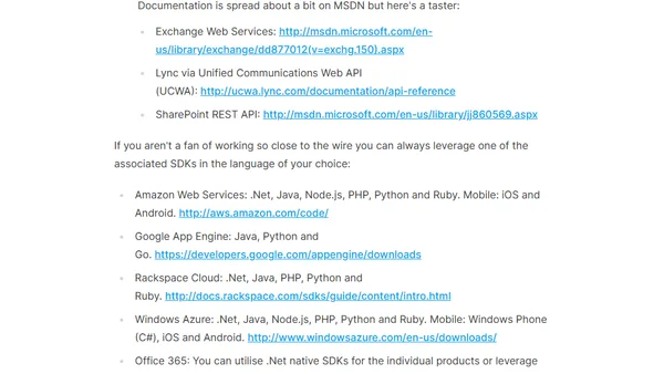 Quick Links To Help You Learn About Developing For The Cloud