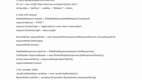 Authenticating users with RPXNow (in ASP.NET MVC)