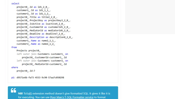 Translating NHibernate LINQ query to SQL