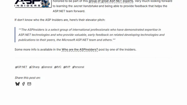I’m an ASP Insider