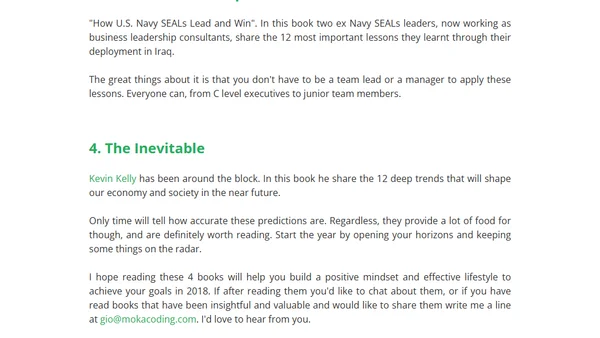 4 books to kick start 2018