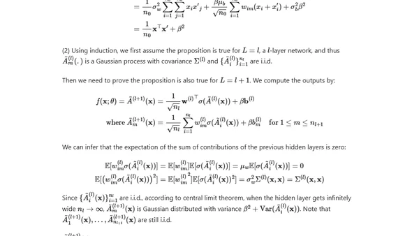Some Math behind Neural Tangent Kernel