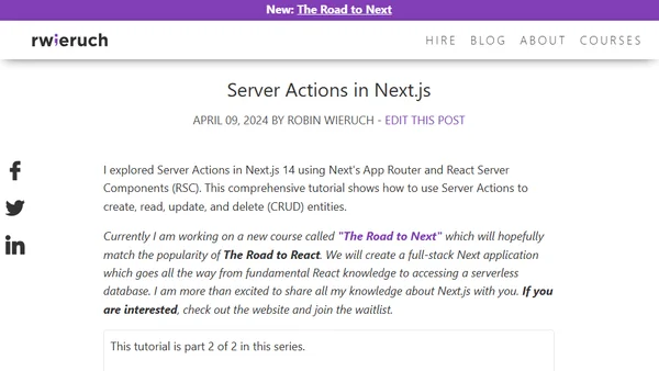 Server Actions in Next.js