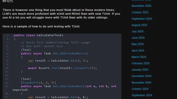 TUnit vs xUnit and NUnit: A New Take on C# Unit Testing