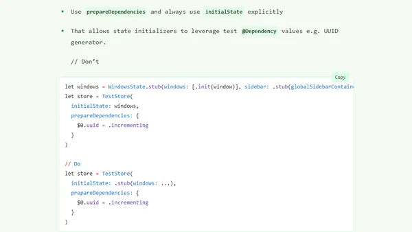 The Composable Architecture - Best Practices