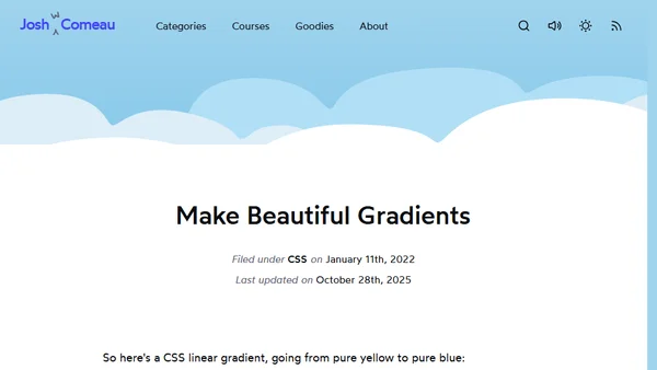 Make Beautiful Gradients