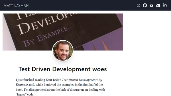 Test Driven Development woes
