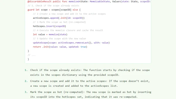 Optimizing Swift: Tracking property changes and building a Memoization system