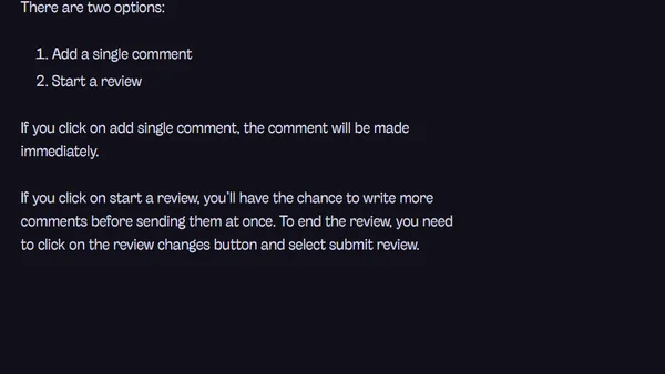How to review and edit a pull request