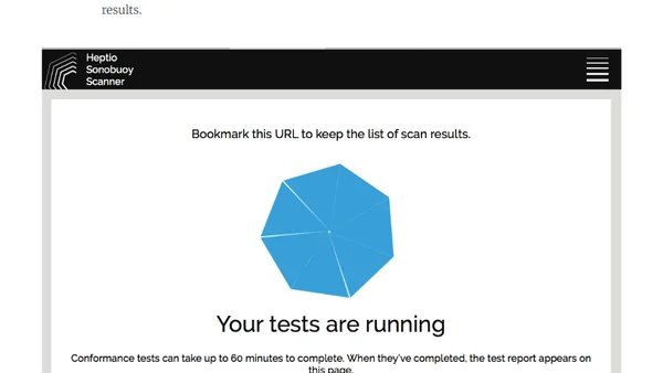Test drive heptio sonobuoy diagnostic kubernetes tool