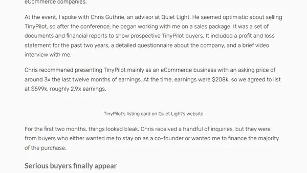 I Sold TinyPilot, My First Successful Business