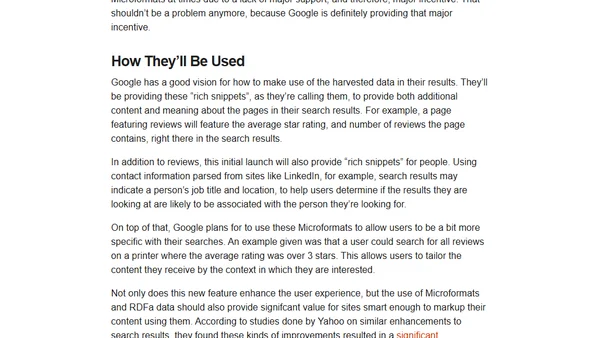 A Big Day for Microformats