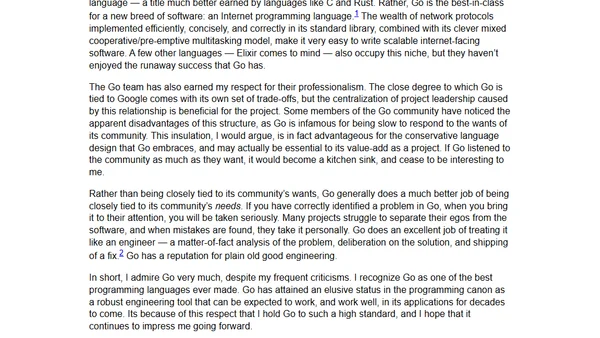 Go is a great programming language