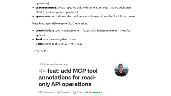 Quick Fix: My MCP Tools Were Showing as Write Tools in ChatGPT Dev Mode