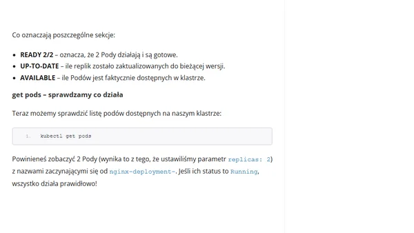 Kubernetes – Twoja pierwsza aplikacja