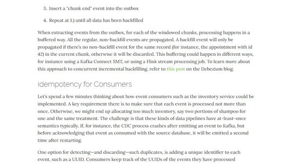 Revisiting the Outbox Pattern