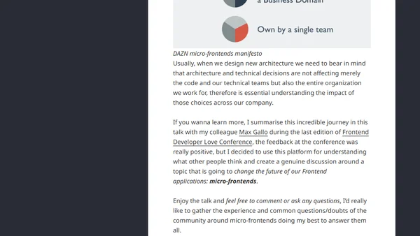 Micro-frontends, the future of Frontend architectures