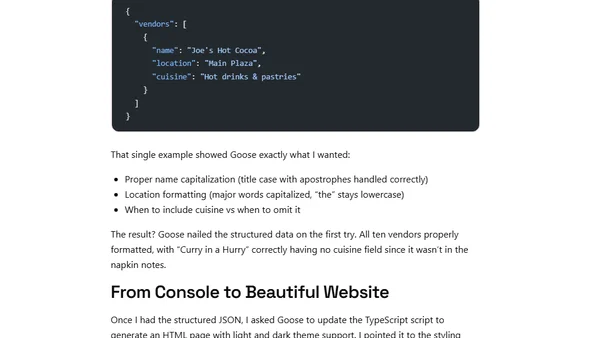 Advent of AI 2025 - Day 8: Messy Data to Structured Output