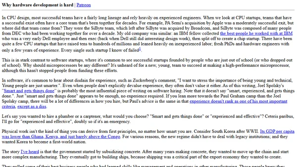 Why hardware development is hard