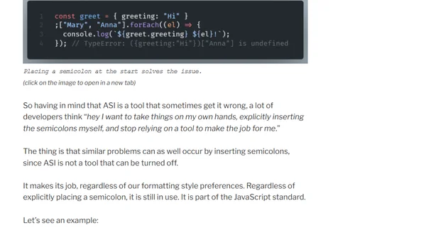 Should We Use Semicolons in JavaScript or not?