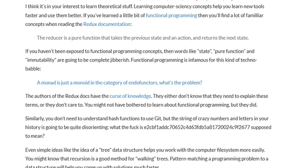 Studying programming: tools or theory?