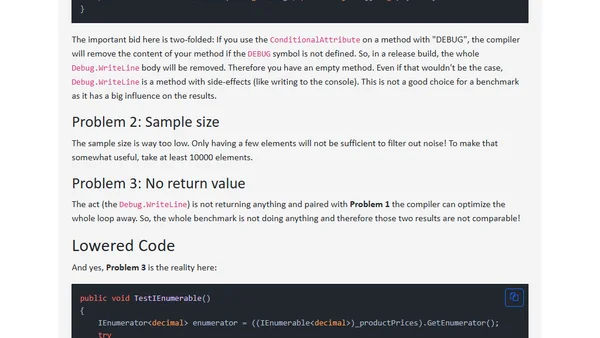 IEnumerable vs IEnumerator in C#: One is 2x Faster - LinkedIn Edition