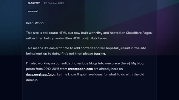 Updated site and new blog