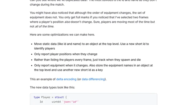 Compressing CS2 Demos