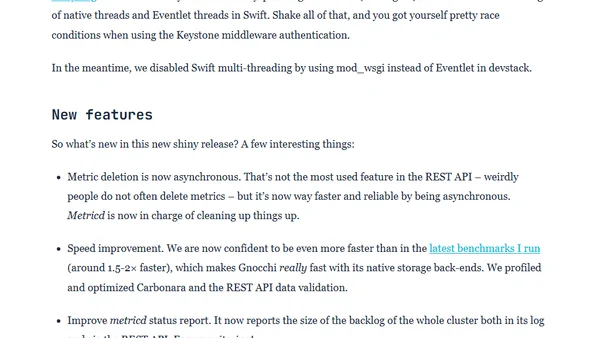Gnocchi 1.3.0 release