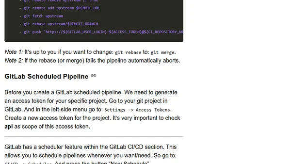 GitLab: Pull from remote repo