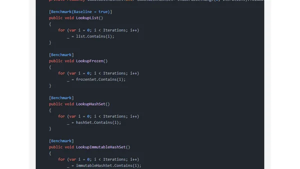 Frozen collections in .NET 8