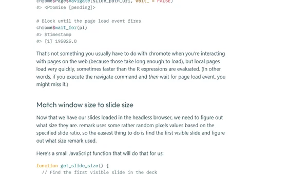 Automated Image Overflow Detection for xaringan or remark Slides