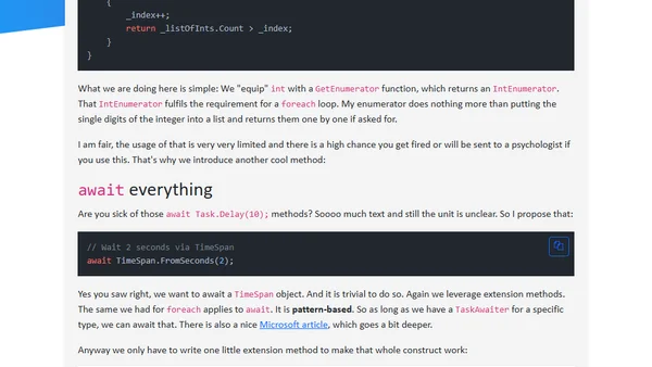 Cursed C# - Doing shenanigans in C#