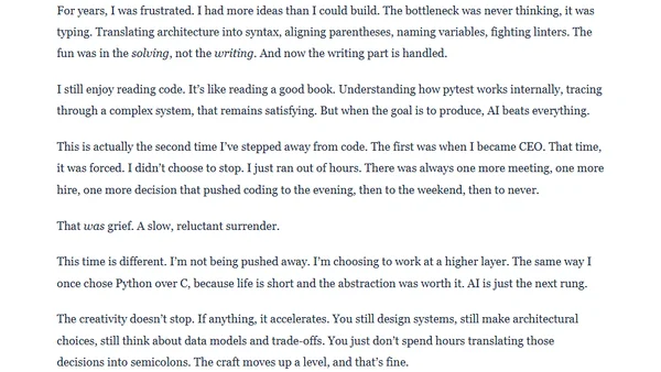 So I Will Never Write Code Again