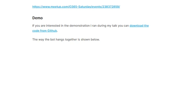 Speaking at Office 365 Saturday