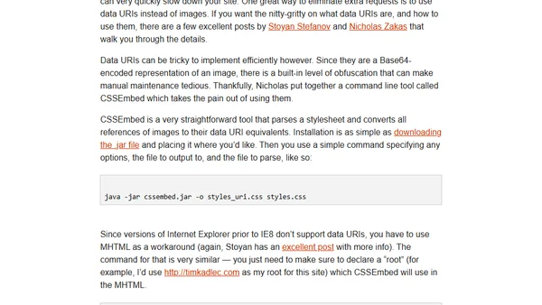 Performance Toolbelt: CSSEmbed