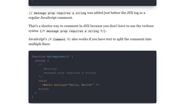 How to Write Comments in React: The Good, the Bad and the Ugly