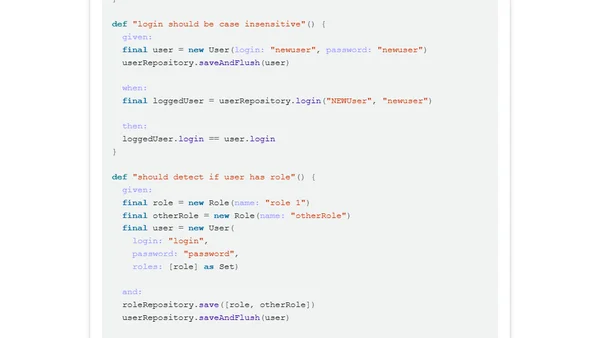 Java repositories testing