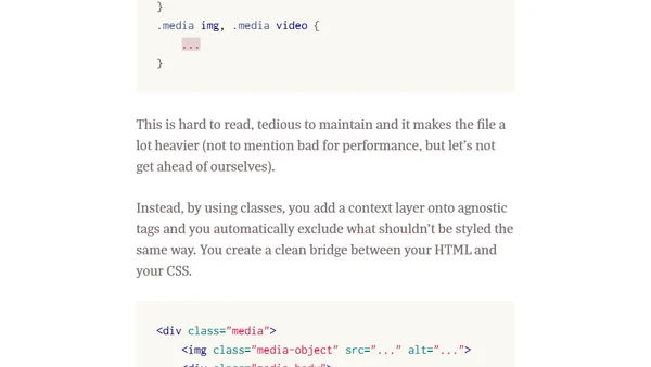 You Need to Stop Targeting Tags in CSS