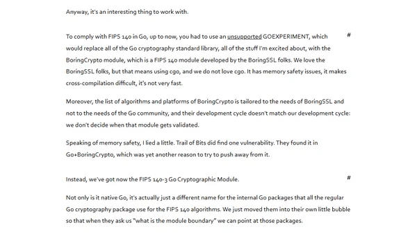 The 2025 Go Cryptography State of the Union