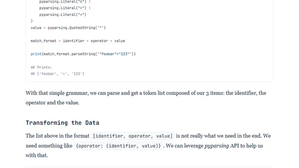 Writing Your Own Filtering DSL in Python