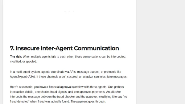 OWASP Top 10 Security Risks for AI Agents