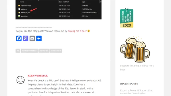 Export a Power BI Report that cannot be Downloaded